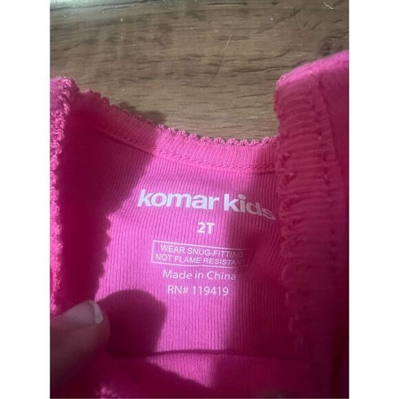 Komar Kids Pink Skeleton Glow In The Dark 2pc Jammy Set Girls 2T NEW - Picture 6 of 9